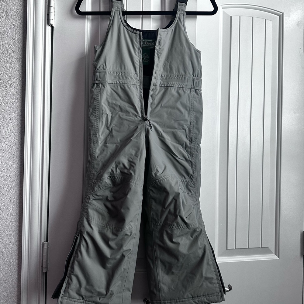 LLBean kids snow bibs size 5/6